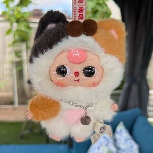 Baby Three Dogs & Cats brown and black tail